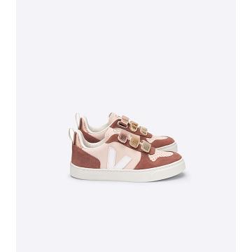 Veja V-10 CHROMEFREE Kids' Shoes Pink | NZ 740QMA